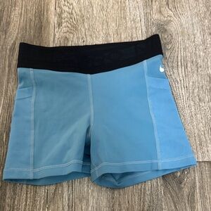 Nike Women's Athletic Shorts in Blue and Black